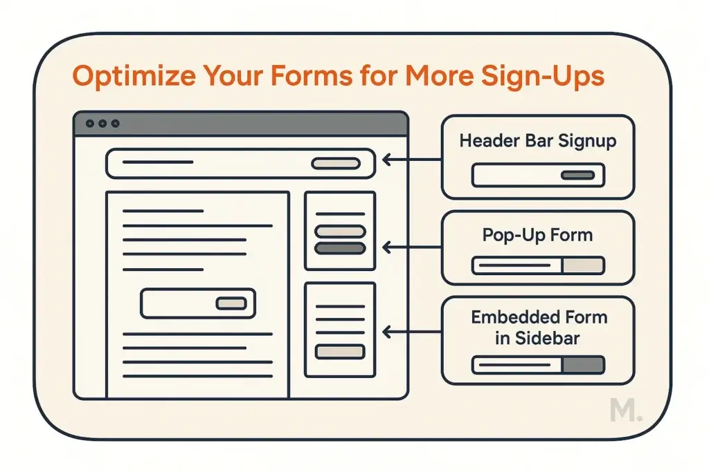 Optimize your forms to boost email list building