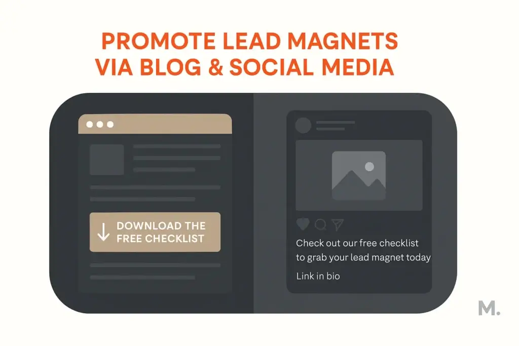 Promote your lead magnet for email list building