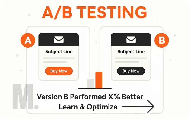 A/B Test Promotional email