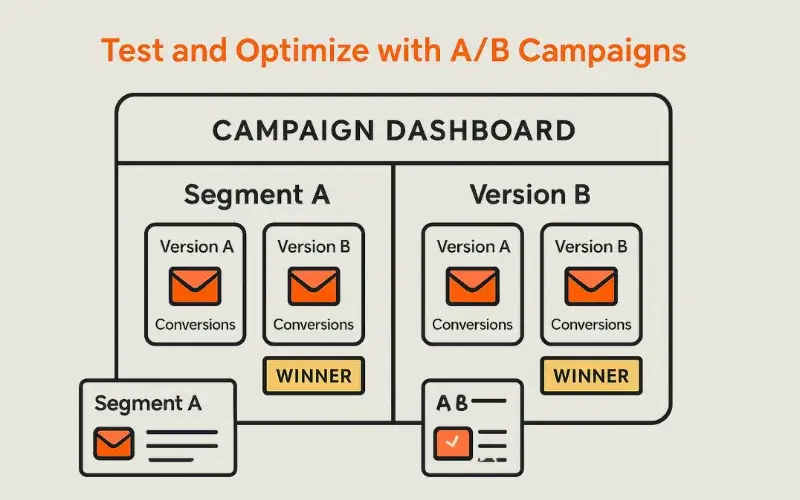Optimizing email segmentation requires testing different content per segment. 