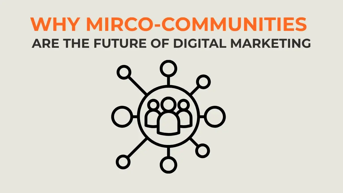 A small, engaged micro-community outshining a large, disengaged audience, showing the future of digital marketing.